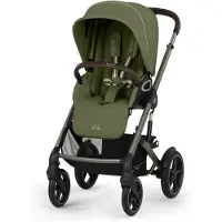 Cybex TALOS S Lux Kombikinderwagen inkl. Aton B2 Babyschale & Basis, Moss Green