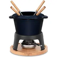 La Fonderie 1890 Fondue-Set aus Gusseisen für Käse & Schokolade