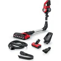 Bosch BBS711ANM Stabstaubsauger/Elektrischer Besen Beutellos 0,3 l Schwarz Rot Edelstahl