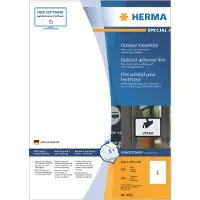 Herma wetterfeste Etiketten aus Polyesterfolie, 50 Etiketten, 50 Bogen