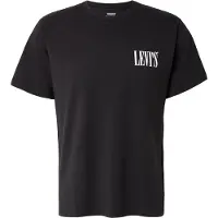 Levi's T-Shirt "RELAXED FIT TEE", Herren, Gr. S, schwarz, Jersey, Obermaterial: 100% Baumwolle, unifarben, relaxed fit taillenbedeckt, Rundhals, gerader Abschluss, Shirts T-Shirt, mit Logoschriftzug