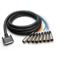 Hosa Technology DTM-805 Multicore 8-fach XLR Male zu DB25 5m