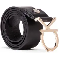 Calvin Klein Damengürtel Ck Adj.Logo Belt 3.5Cm K60K602141 Schwarz