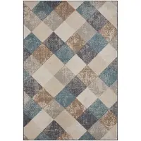 Home Collection Teppich "Bakke", rechteckig, 8 mm Höhe, Kurzflor, Läufer, Rauten-Muster, Wohnzimmer, Schlafzimmer, Esszimmer