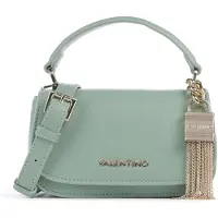 Mario Valentino Exklusive grüne Damenhandtasche mit Kontrastdetails und Druckknopfverschluss