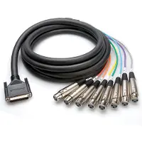 Hosa Technology DTF-807 Multicore Kabel 8-fach DB25 XLR-F 7m