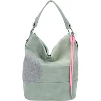 Fritzi aus Preußen Handtasche Olga Limited Happy Flocked Hand Bag Soft Salbei hellgrün
