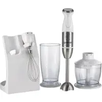Gorenje Stabmixer HBC806QW, Handmixer, 0,5 l, Pulsfunktion, 1,3 m, 800 W, Edelstahl, Weiß