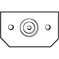 ABN AMIGO KV Abdeckstreifen für Geräteausschnitt 220mm, RAL9003 signalweiß, (1VPE/Set mit 10 Stk,) GBS24WN10