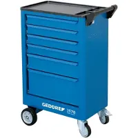 Gedore 1578 Werkzeugwagen mit 6 Schubladen, 9018140