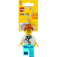 LEGO Schlüsselanhänger m. Taschenlampe - Männlicher Arzt - - One Size - Taschenlampen