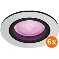 Philips Hue Centura Einbaustrahler White & Color - rund - Aluminium - 6er-Pack
