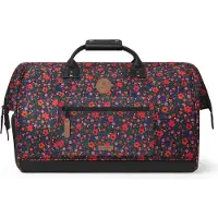 Cabaia Reisetasche mit Laptopfach Adventurer All Over Duffle Bag Maupiti schwarz