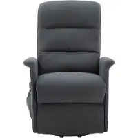 Vente-Unique.nl Sessel Mit Gerader Rückenlehne Capucine Anthrazitgrau 73 cm