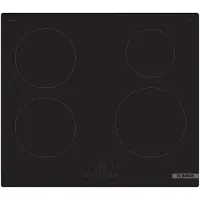 Bosch PUE61RBB5E, Schwarz, Integriert, 60 cm, Zonen-Induktionskochfeld, Glaskeramik, 4 Zone(n)
