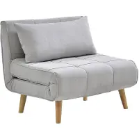 Vente-unique Schlafsessel Chila Hellgrau 90 cm