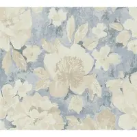 A.S. Création Vliestapete "Aquarell Dreams Blumen-Tapete Mustertapete Aquarellfarben Blumen" matt glatt Vliestapete Landhaus für Schlafzimmer Küche Wohnzimmer Blumen Design