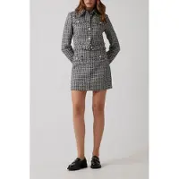 Guess Marciano GUESS Eco Daphnee Mini Flap Sk Black And White Twee Größe: M | Miniröcke Outlet | Damen | Schwarz