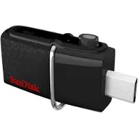 SanDisk Ultra Dual USB Drive 3.0, 32 GB, USB Type-A / Micro-USB, 3.2 Gen 1 (3.1 Gen 1), Dia, 5,6 g, Schwarz