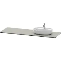 Duravit Luv Quarzsteinkonsole, Breite 1783mm, passend zu Waschtischunterbau LU9563, LU9568, LU9468R3333, Farbe: Grau Struktur