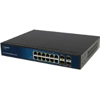 ALLNET Switch full managed Layer2+- 12x GbE- PoE Budget 130W- 8x - Switch - Glasfaser (LWL)