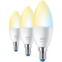 Wiz White Kerze E14 Tunable 40W matt Dreierpack