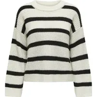 JDY Strickpullover "JDYJUSTY L/S STRIPE PULLOVER KNT NOOS"