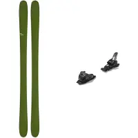 Candide Skis - Ski Set inkl. Bdg. - All-Mountain Skier - Pack AREA 91 2026 aus Wolle - Grün
