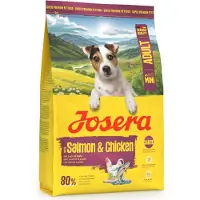 Josera Mini Adult Salmon and Chicken glutenfreies Futter mit Soße für kleine Hunderassen 2x3 kg