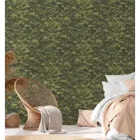 A.S. Création Vliestapete "PintWalls II Mooswandoptik Tapete Mustertapete 3D Mooswand 3D" matt strukturiert Vliestapete Naturmotiv für Schlafzimmer Küche Wohnzimmer Mooswandoptik