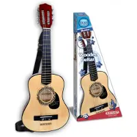 Bontempi Wooden Guitar with 6 strings, Toy musical toy, Gitarre, 3 Jahr(e), Mehrfarbig
