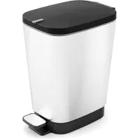 Kis Treteimer 10L CHIC Inox und Schwarz