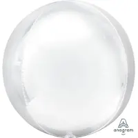 Anagram Orbz Weiss Folienballon verpackt
