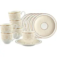 Villeroy & Boch Ivoire Espressoobertasse mit Untertasse 70 ml 6er Set