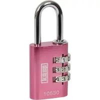 Kasp K10530PIND Hængelås 30 mm Pink Kombinationslås
