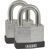 Kasp K13040D2 Vorhängeschloss 40 mm gleichschließend Silber Schlüsselschloss