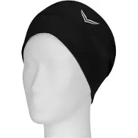 Trigema Strickmütze "Mütze mit reflektierendem Logo", Herren, schwarz, 92% Polyester, 8% Elasthan, Basic, Mützen Strickmütze