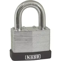 Kasp K13030D Hængelås 30 mm Forskellige Sølv Nøglelås