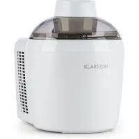 Klarstein Schneeflöckchen - Eiscremebereiter, Eismaschine, Speiseeismaschine, thermoelektrisches Kühlsystem, 700 ml, 0,3 Liter, 6 Programme, weiß