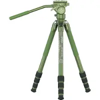 Sirui SP004+G5X Aluminum Dreibeinstativ mit Videoneiger / Arca Swiss kompatibel matt grün