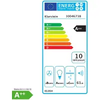 Klarstein Victoria Dunstabzugshaube - 90 cm Abzugshaube, 400 m³/h Luftstrom, A++ , Touch-Bedienfeld, LED-Beleuchtung, Schwarz/Gold, Abluft & Umluft, Leise 52 dB