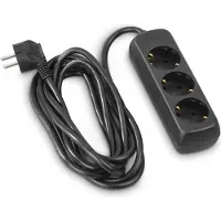 Hama 00108843, 3 AC-Ausgänge, 230 V, 3500 W, Schwarz, Kunststoff, 5 m