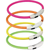 Trixie USB Leuchtring - Orange - XS / S