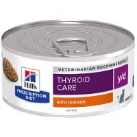 Hill's Pet Nutrition Prescription Diet y/d Thyroid Care Katzenfutter - Dosen - 24 x 156 g