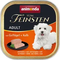 Animonda Vom feinsten Classic Hundefutter - Schälchen - Geflugel / Kalb - 22 x 150 g