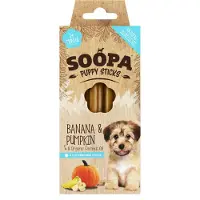 Soopa Puppy Sticks mit Bananen und Kürbis Welpensnack (100 g)