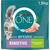 Purina One Sensitive mit Truthahn Katzenfutter | 2 x 1,5 kg