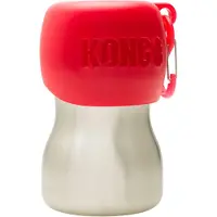 Kong H2O Stainless Steel Water Bottle - Rot - 255 ml