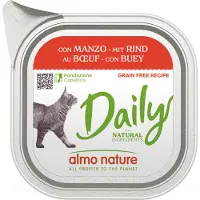 Almo Nature Daily mit Rind Katzen-Nassfutter (100 g)