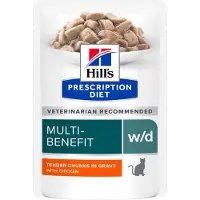 Hill's Pet Nutrition PRESCRIPTION DIET Feline w/d Multi-Benefit Huhn 12x85 g
